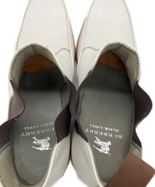 BURBERRY BLACK LABEL（バーバリーブラックレーベル）BURBERRY BLACK LABEL (バーバリーブラックレーベル) サイドゴアブーツ ホワイト サイズ:26㎝の古着・服飾アイテム