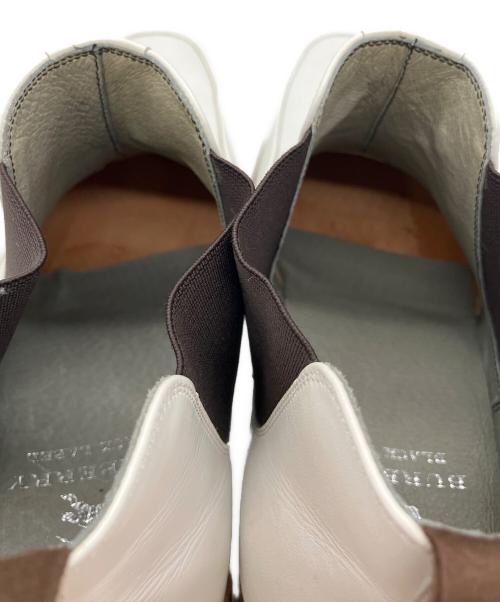 BURBERRY BLACK LABEL（バーバリーブラックレーベル）BURBERRY BLACK LABEL (バーバリーブラックレーベル) サイドゴアブーツ ホワイト サイズ:26㎝の古着・服飾アイテム