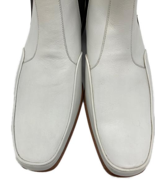 BURBERRY BLACK LABEL（バーバリーブラックレーベル）BURBERRY BLACK LABEL (バーバリーブラックレーベル) サイドゴアブーツ ホワイト サイズ:26㎝の古着・服飾アイテム