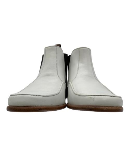 BURBERRY BLACK LABEL（バーバリーブラックレーベル）BURBERRY BLACK LABEL (バーバリーブラックレーベル) サイドゴアブーツ ホワイト サイズ:26㎝の古着・服飾アイテム