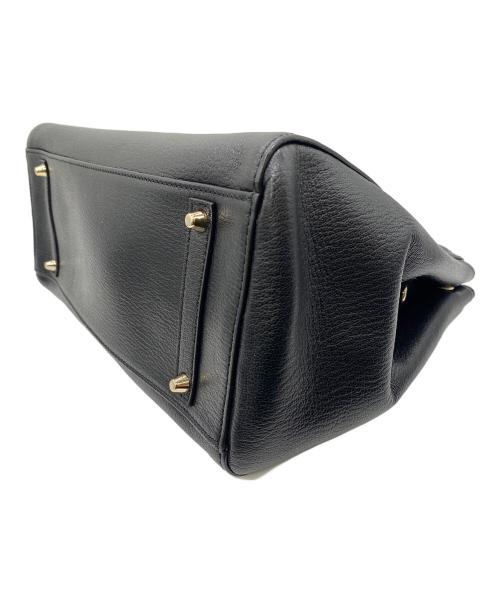 ANYA HINDMARCH（アニヤ・ハインドマーチ）ANYA HINDMARCH (アニヤ・ハインドマーチ) 2WAYバッグ ブラックの古着・服飾アイテム