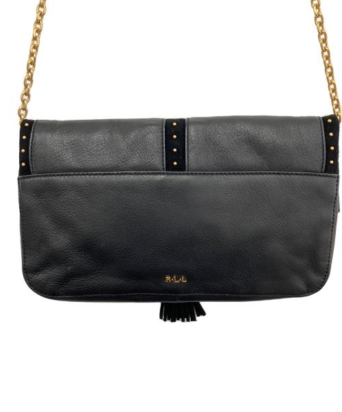 RALPH LAUREN（ラルフローレン）RALPH LAUREN (ラルフローレン) チェーンショルダーバッグ ブラックの古着・服飾アイテム