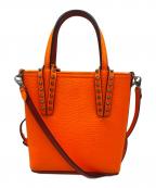 Christian Louboutinクリスチャン・ルブタン）の古着「2WAYバッグ」｜オレンジ