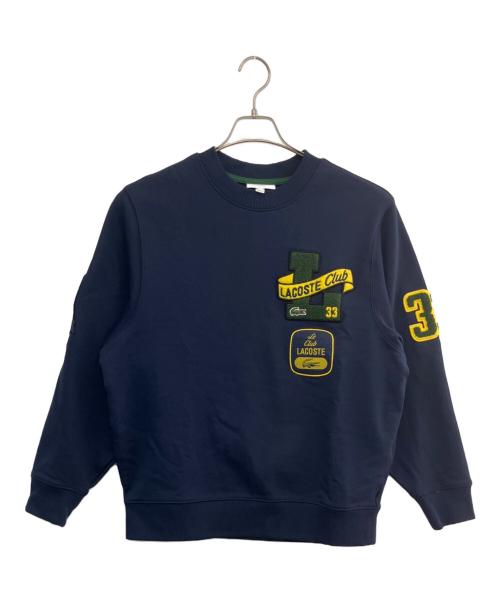 LACOSTE（ラコステ）LACOSTE (ラコステ) ヘリテージワッペンクルーネックスウェット ネイビー サイズ:XSの古着・服飾アイテム