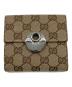 GUCCI（グッチ）の古着「3つ折り財布」｜ベージュ×ブラウン