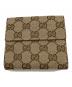GUCCI (グッチ) 3つ折り財布 ベージュ×ブラウン：10000円