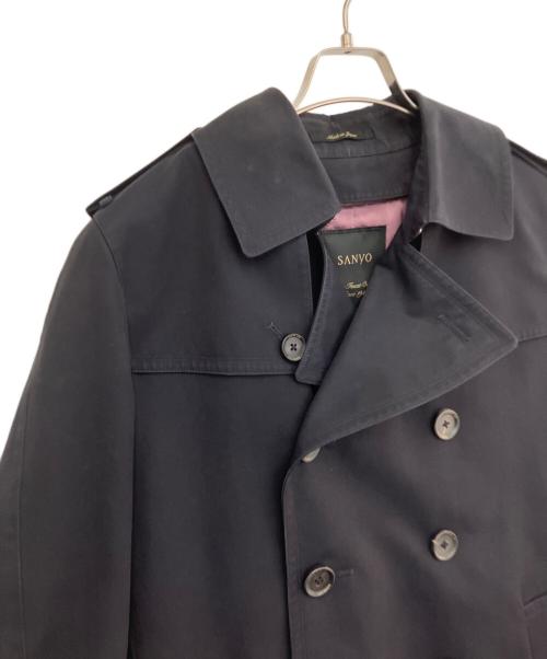 SANYO（サンヨー）SANYO (サンヨー) トレンチコート ブラック サイズ:Mの古着・服飾アイテム