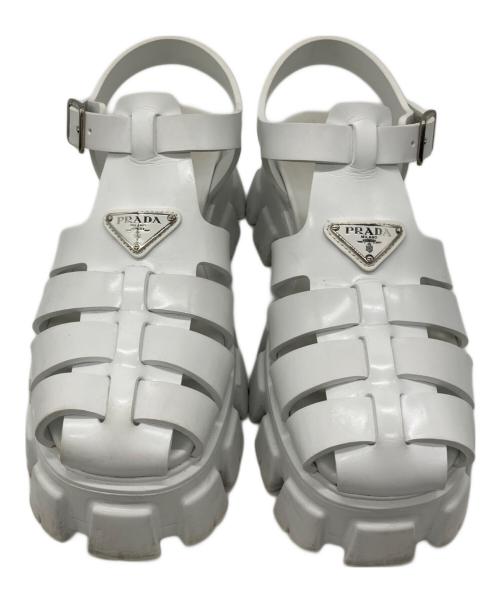 PRADA（プラダ）PRADA (プラダ) モノリス ホワイト サイズ:8の古着・服飾アイテム