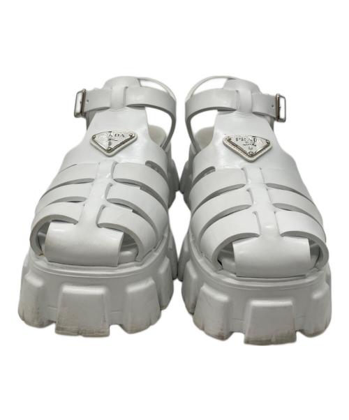 PRADA（プラダ）PRADA (プラダ) モノリス ホワイト サイズ:8の古着・服飾アイテム