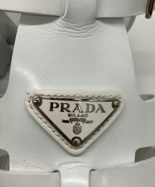 PRADA（プラダ）PRADA (プラダ) モノリス ホワイト サイズ:8の古着・服飾アイテム