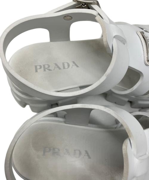 PRADA（プラダ）PRADA (プラダ) モノリス ホワイト サイズ:8の古着・服飾アイテム