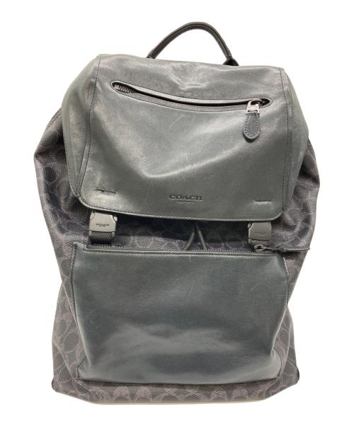 COACH（コーチ）COACH (コーチ) レザーリュック ブラックの古着・服飾アイテム