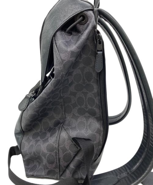 COACH（コーチ）COACH (コーチ) レザーリュック ブラックの古着・服飾アイテム