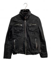 TORNADO MART（トルネードマート）の古着「ゴートレザージャケット」｜ブラック