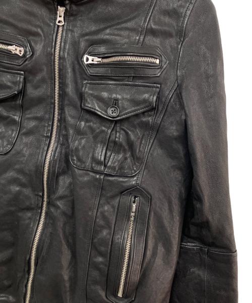 TORNADO MART（トルネードマート）TORNADO MART (トルネードマート) ゴートレザージャケット ブラック サイズ:Ｌの古着・服飾アイテム