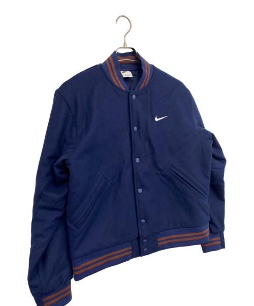 NIKE（ナイキ）NIKE (ナイキ) ブルゾン ネイビー×ブラウン サイズ:Ｍの古着・服飾アイテム