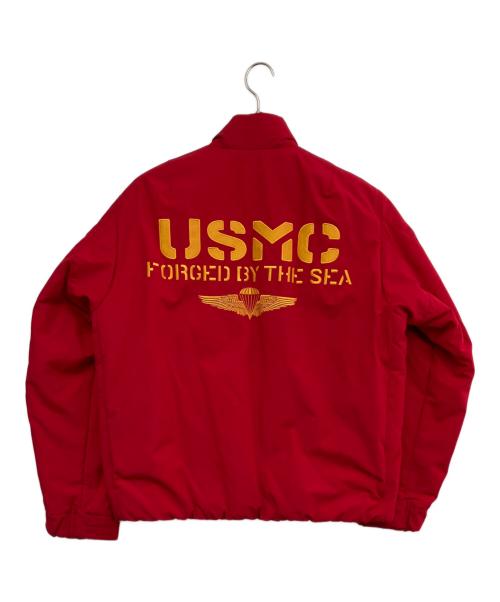 AVIREX（アヴィレックス）AVIREX (アヴィレックス) 中綿ジャケット レッド サイズ:Ｌの古着・服飾アイテム