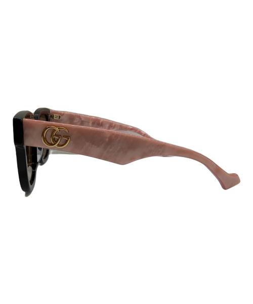 GUCCI（グッチ）GUCCI (グッチ) サングラス ブラック×ピンク サイズ:52□21の古着・服飾アイテム