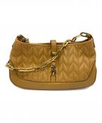 GUCCIグッチ）の古着「チェーンショルダーバッグ」｜ベージュ