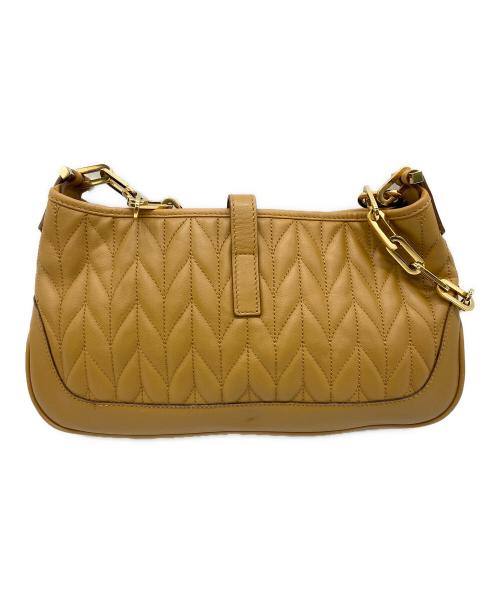 GUCCI（グッチ）GUCCI (グッチ) チェーンショルダーバッグ ベージュの古着・服飾アイテム