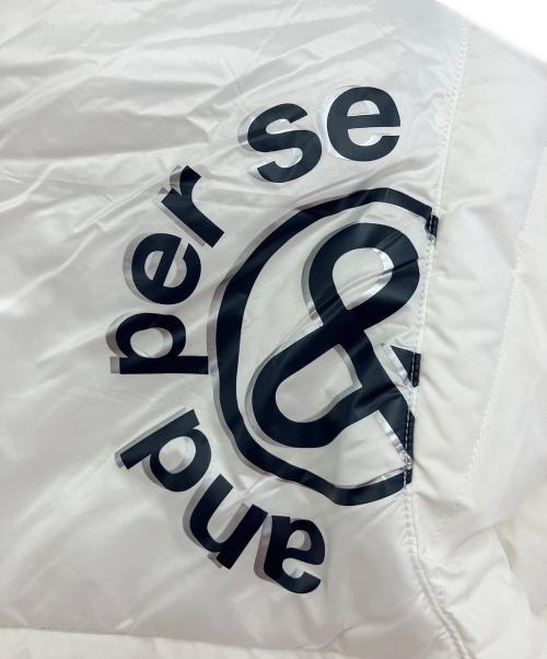 and per se（アンパスィ）and per se (アンパスィ) 中綿ナイロンジャケット ホワイト サイズ:Ｍ 未使用品の古着・服飾アイテム