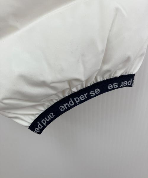 and per se（アンパスィ）and per se (アンパスィ) 中綿ナイロンジャケット ホワイト サイズ:Ｍ 未使用品の古着・服飾アイテム