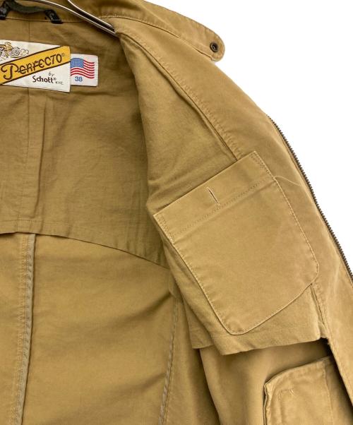 Schott（ショット）Schott (ショット) シングルライダースジャケット ブラウン サイズ:38の古着・服飾アイテム