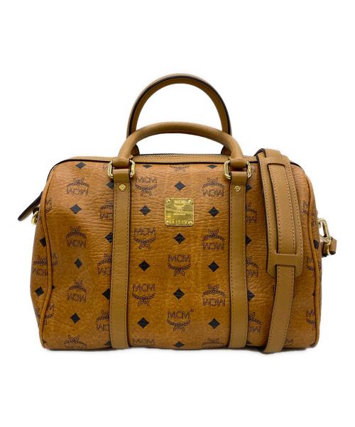 MCM（エムシーエム）MCM (エムシーエム) 2WAYボストンバッグ ブラウンの古着・服飾アイテム
