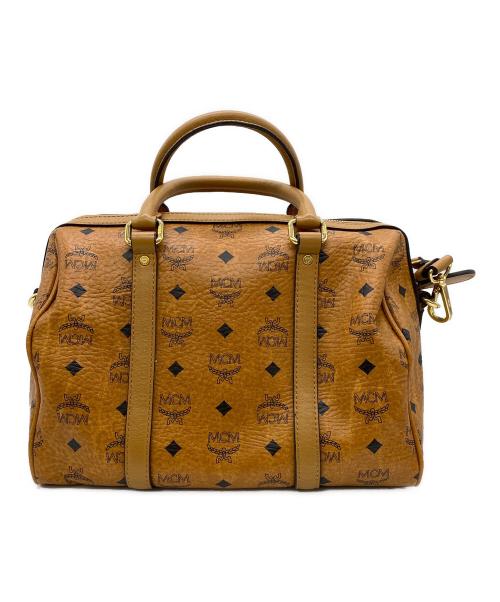 MCM（エムシーエム）MCM (エムシーエム) 2WAYボストンバッグ ブラウンの古着・服飾アイテム