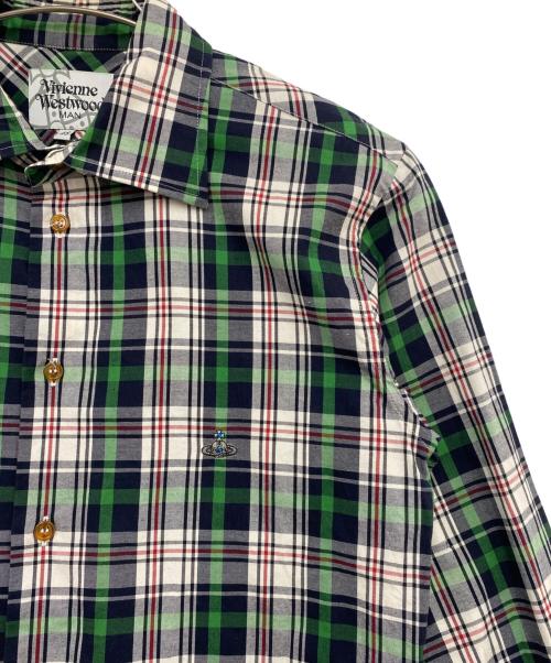 Vivienne Westwood（ヴィヴィアンウエストウッド）Vivienne Westwood (ヴィヴィアンウエストウッド) チェックシャツ マルチカラー サイズ:48の古着・服飾アイテム