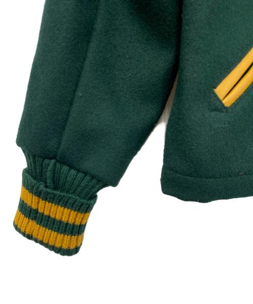 skookum（スクーカム）skookum (スクーカム) スタジャン グリーン サイズ:34の古着・服飾アイテム