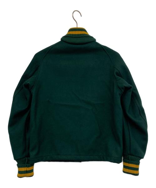 skookum（スクーカム）skookum (スクーカム) スタジャン グリーン サイズ:34の古着・服飾アイテム