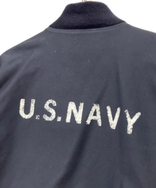 HOUSTON（ヒューストン）HOUSTON (ヒューストン) N-1デッキジャケット ネイビー サイズ:40の古着・服飾アイテム