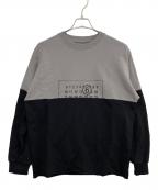 MM6 Maison Margielaエムエムシックスメゾンマルジェラ）の古着「スウェット」｜グレー×ブラック
