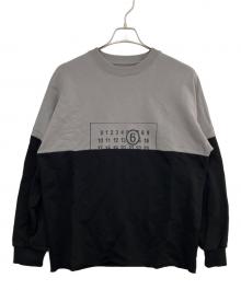 MM6 Maison Margiela（エムエムシックスメゾンマルジェラ）の古着「スウェット」｜グレー×ブラック