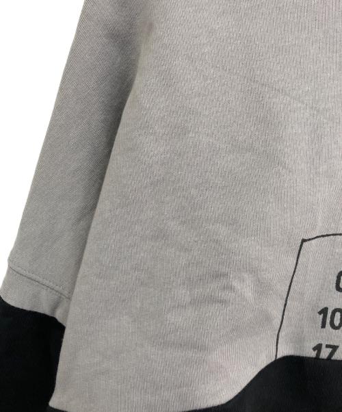 MM6 Maison Margiela（エムエムシックスメゾンマルジェラ）MM6 Maison Margiela (エムエムシックスメゾンマルジェラ) スウェット グレー×ブラック サイズ:16の古着・服飾アイテム