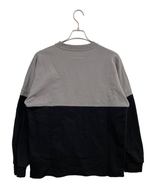 MM6 Maison Margiela（エムエムシックスメゾンマルジェラ）MM6 Maison Margiela (エムエムシックスメゾンマルジェラ) スウェット グレー×ブラック サイズ:16の古着・服飾アイテム