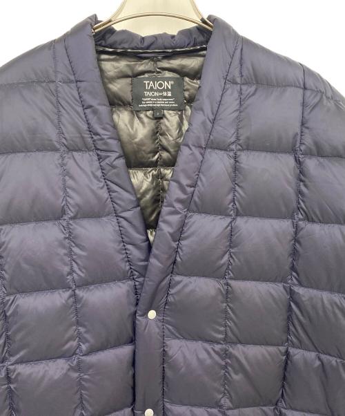 TAION（タイオン）TAION (タイオン) ダウンジャケット ネイビー サイズ:Ｍの古着・服飾アイテム
