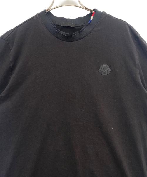 MONCLER（モンクレール）MONCLER (モンクレール) 半袖カットソー ブラック サイズ:Ｌの古着・服飾アイテム