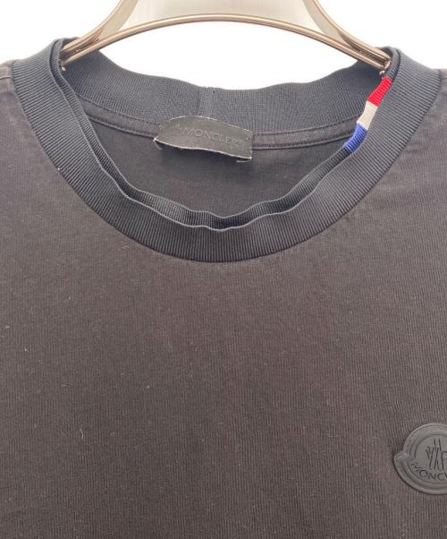 MONCLER（モンクレール）MONCLER (モンクレール) 半袖カットソー ブラック サイズ:Ｌの古着・服飾アイテム