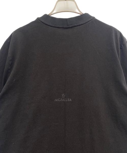 MONCLER（モンクレール）MONCLER (モンクレール) 半袖カットソー ブラック サイズ:Ｌの古着・服飾アイテム