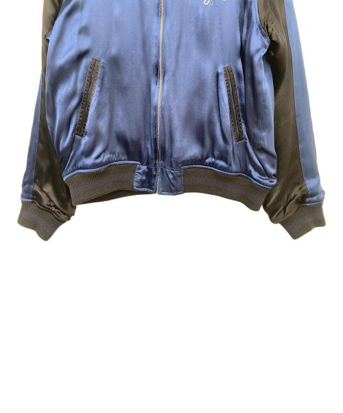 Schott（ショット）Schott (ショット) スカジャン ブルー×ブラック サイズ:Ｌの古着・服飾アイテム