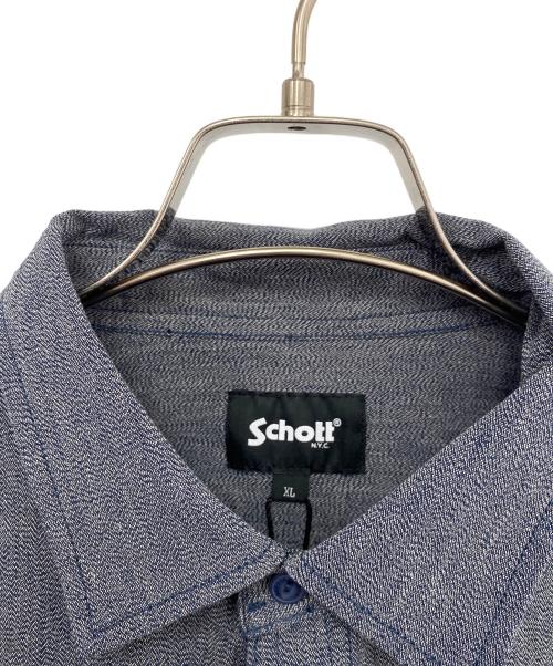 Schott（ショット）Schott (ショット) 長袖シャツ ブルー サイズ:XL 未使用品の古着・服飾アイテム