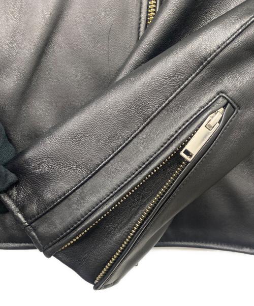 STUDIOUS（ステュディオス）STUDIOUS (ステュディオス) シングルライダースジャケット ブラック サイズ:SIZE 3の古着・服飾アイテム