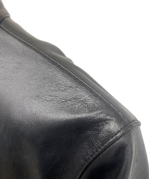 STUDIOUS（ステュディオス）STUDIOUS (ステュディオス) シングルライダースジャケット ブラック サイズ:SIZE 3の古着・服飾アイテム