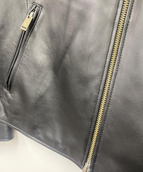 STUDIOUS（ステュディオス）STUDIOUS (ステュディオス) シングルライダースジャケット ブラック サイズ:SIZE 3の古着・服飾アイテム