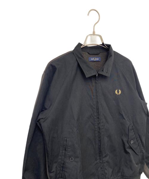 FRED PERRY（フレッドペリー）FRED PERRY (フレッドペリー) ハリントンジャケット ブラック×ブラウン サイズ:Ｓの古着・服飾アイテム