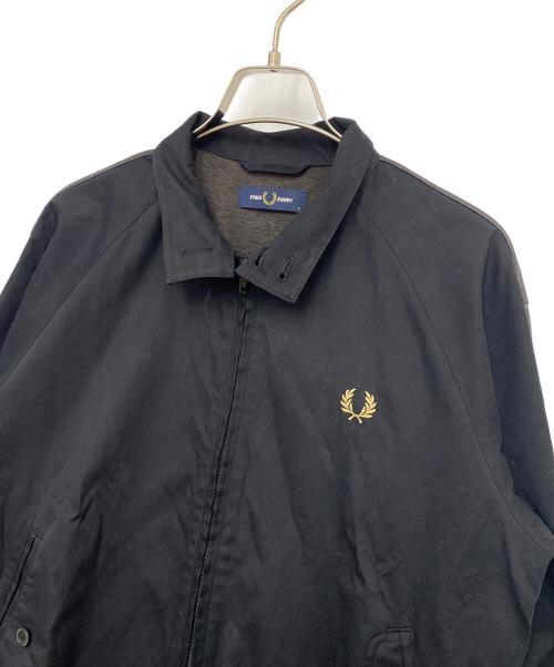 FRED PERRY（フレッドペリー）FRED PERRY (フレッドペリー) ハリントンジャケット ブラック×ブラウン サイズ:Ｓの古着・服飾アイテム
