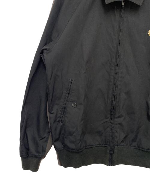 FRED PERRY（フレッドペリー）FRED PERRY (フレッドペリー) ハリントンジャケット ブラック×ブラウン サイズ:Ｓの古着・服飾アイテム