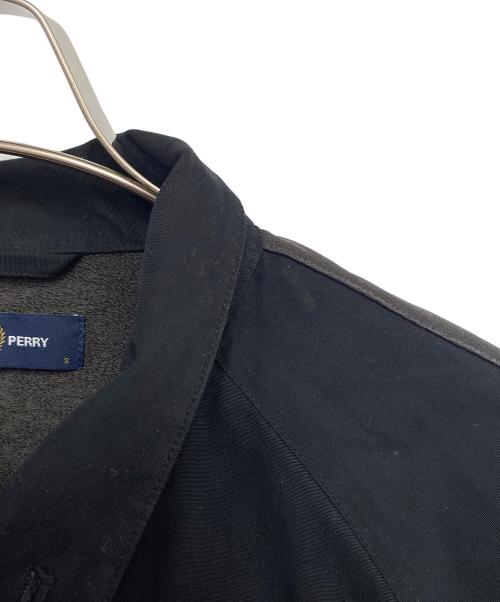 FRED PERRY（フレッドペリー）FRED PERRY (フレッドペリー) ハリントンジャケット ブラック×ブラウン サイズ:Ｓの古着・服飾アイテム